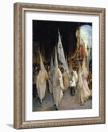 Procession of the Seven Words-Gonzalo Bilbao Martínez-Framed Giclee Print