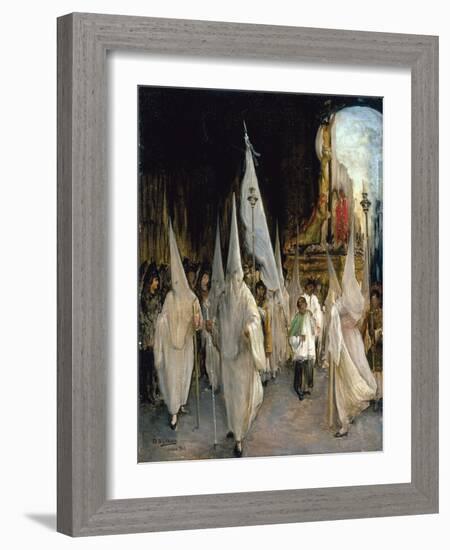 Procession of the Seven Words-Gonzalo Bilbao Martínez-Framed Giclee Print