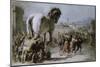 Procession of the Trojan Horse into Troy-Giovanni Battista Tiepolo-Mounted Giclee Print