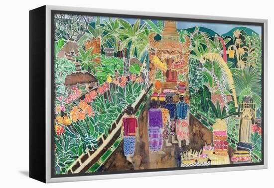 Procession, Peliatan, Bali, 1996-Hilary Simon-Framed Premier Image Canvas