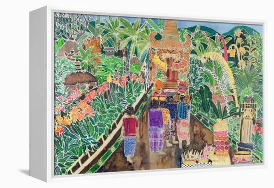 Procession, Peliatan, Bali, 1996-Hilary Simon-Framed Premier Image Canvas