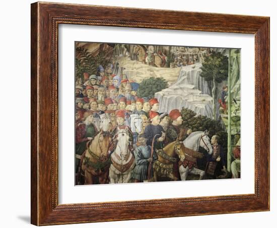 Procession Showing Cosimo the Elder, Detail from the Procession of the Magi-Benozzo Gozzoli-Framed Giclee Print