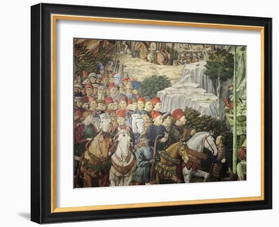 Procession Showing Cosimo the Elder, Detail from the Procession of the Magi-Benozzo Gozzoli-Framed Giclee Print