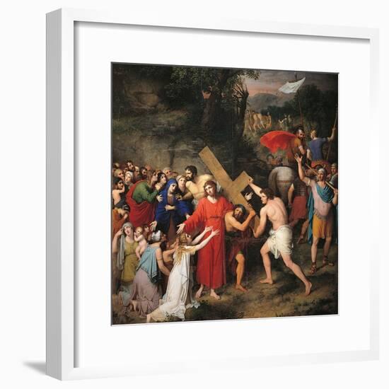 Procession to Calvary-Gaspare Landi-Framed Art Print