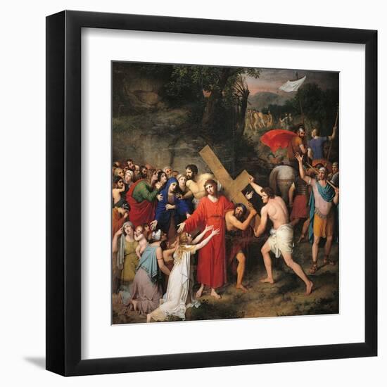 Procession to Calvary-Gaspare Landi-Framed Art Print