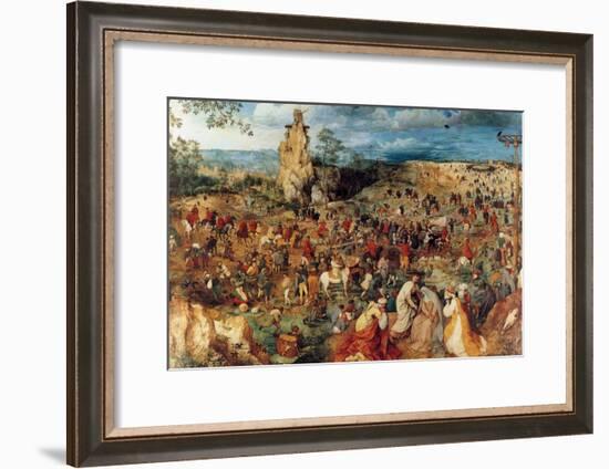 Procession to Cavalry - Complete-Pieter Breughel the Elder-Framed Art Print