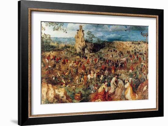 Procession to Cavalry - Complete-Pieter Breughel the Elder-Framed Art Print