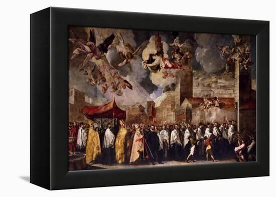 Procession to Transfer the Relics of the Holy Bishops to the Old Cathedral of St Peter, 1656-Francesco Maffei-Framed Premier Image Canvas