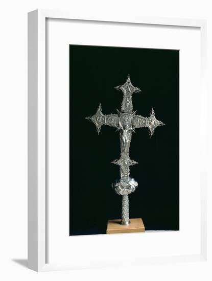 Processional Cross, Marked Noe M.Guenca, circa 1575-1600 (Silver Parcel Gilt on a Wooden Base)-null-Framed Giclee Print