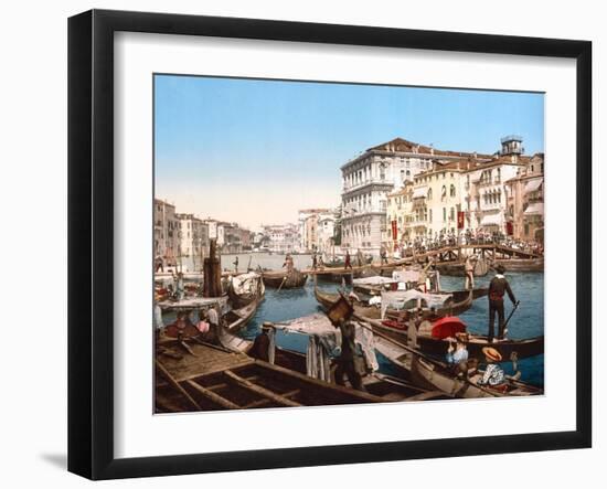 Processione Sul Canal Grande, Venice-null-Framed Giclee Print