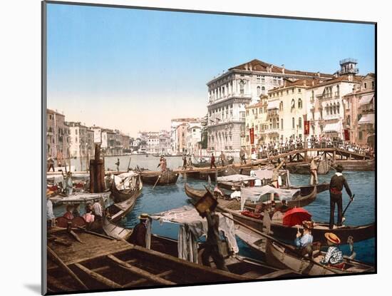 Processione Sul Canal Grande, Venice-null-Mounted Giclee Print