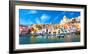 Procida, Colorful Island in the Mediterranean Sea Coast, Naples, Italy-ronnybas-Framed Photographic Print