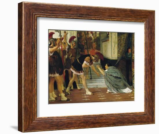Proclaiming Claudius Emperor, 1867 (Oil on Canvas)-Lawrence Alma-Tadema-Framed Giclee Print