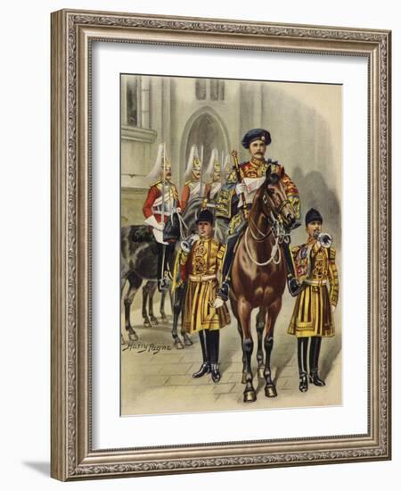 Proclaiming George V King of England, 1910-Henry Payne-Framed Giclee Print