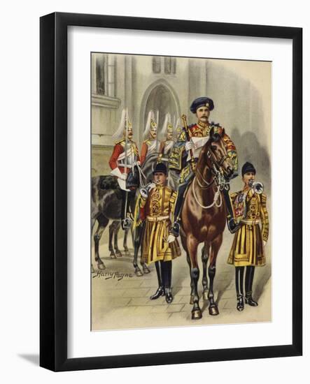 Proclaiming George V King of England, 1910-Henry Payne-Framed Giclee Print