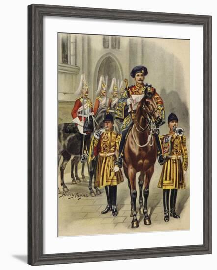 Proclaiming George V King of England, 1910-Henry Payne-Framed Giclee Print