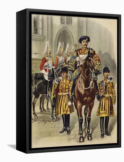 Proclaiming George V King of England, 1910-Henry Payne-Framed Premier Image Canvas