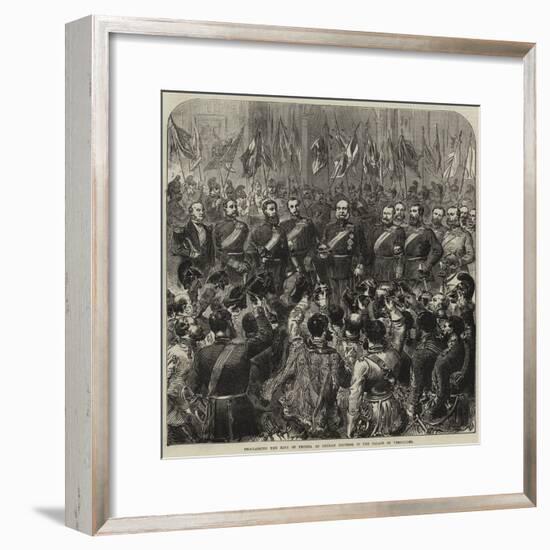 Proclaiming the King of Prussia as German Emperor in the Palace of Versailles-null-Framed Giclee Print