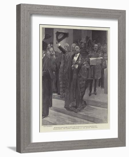 Proclaiming the King's Coronation at the Royal Exchange-Frank Craig-Framed Giclee Print