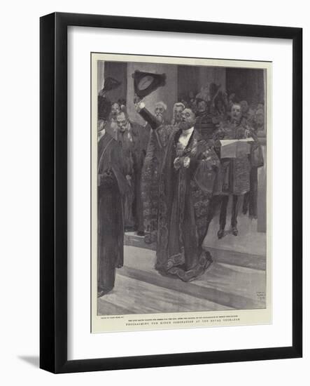 Proclaiming the King's Coronation at the Royal Exchange-Frank Craig-Framed Giclee Print