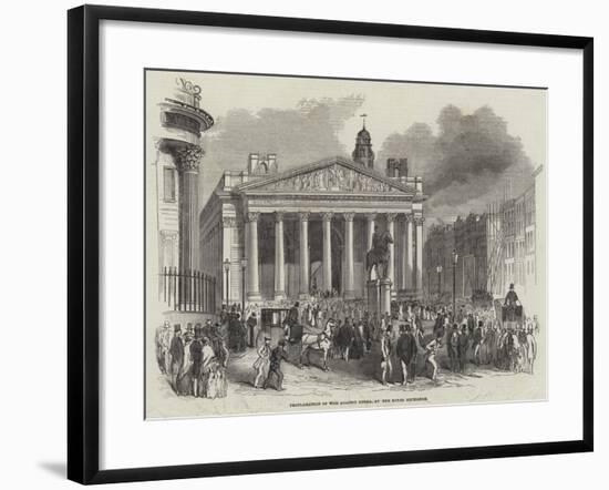 Proclamation of War Against Russia, at the Royal Exchange-null-Framed Giclee Print