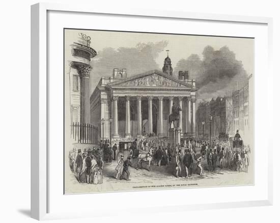 Proclamation of War Against Russia, at the Royal Exchange-null-Framed Giclee Print