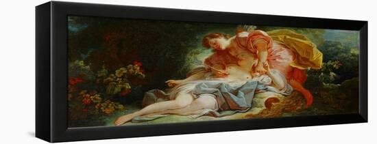 Procris and Cephalos-Jean-Honoré Fragonard-Framed Premier Image Canvas