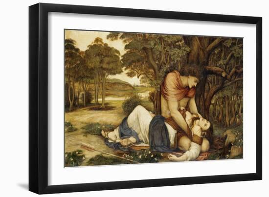 Procris and Cephalus-John Roddam Spencer Stanhope-Framed Giclee Print