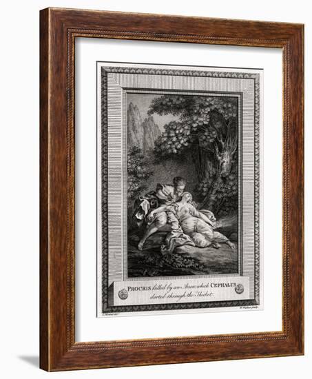 Procris Killed by an Arrow Which Cephalus Darted Through the Thicket, 1775-W Walker-Framed Giclee Print