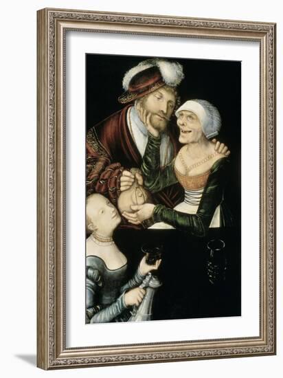 Procuress, c.1530-Lucas Cranach the Elder-Framed Giclee Print