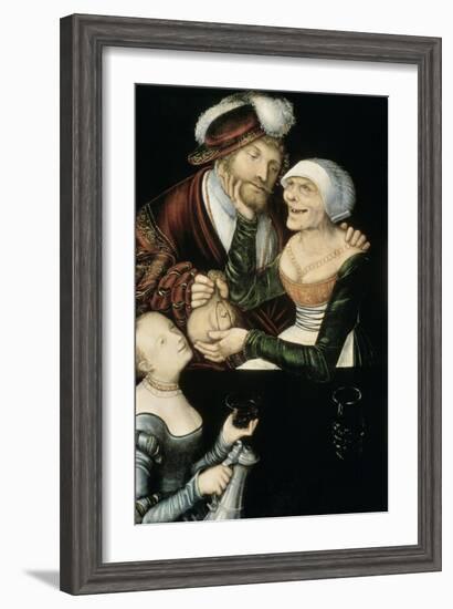 Procuress, c.1530-Lucas Cranach the Elder-Framed Giclee Print