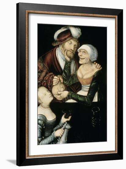 Procuress, c.1530-Lucas Cranach the Elder-Framed Giclee Print