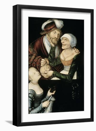 Procuress, c.1530-Lucas Cranach the Elder-Framed Giclee Print