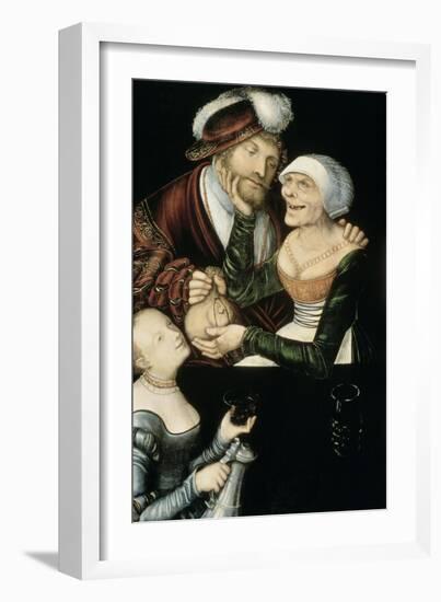 Procuress, c.1530-Lucas Cranach the Elder-Framed Giclee Print