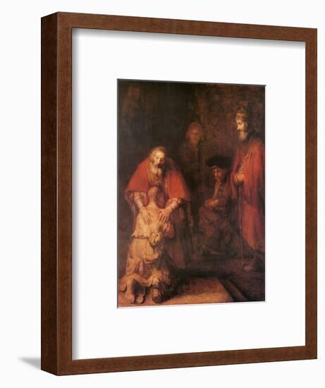 Prodigal Son-Rembrandt van Rijn-Framed Art Print