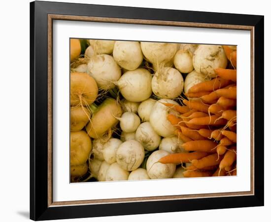 Produce at an Outdoor Market, Helsinki, Finland-Nancy & Steve Ross-Framed Photographic Print