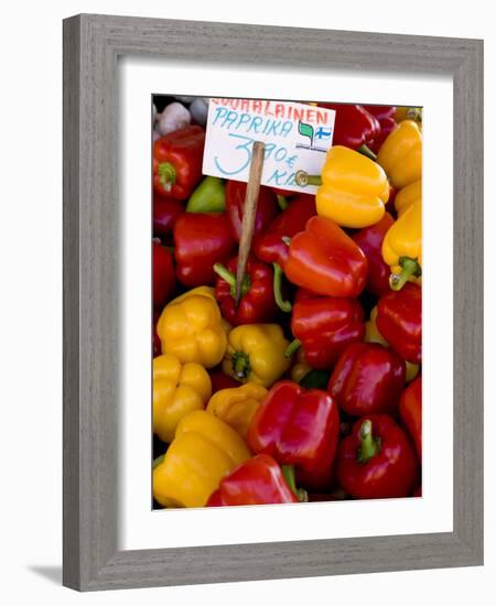 Produce at an Outdoor Market, Helsinki, Finland-Nancy & Steve Ross-Framed Photographic Print