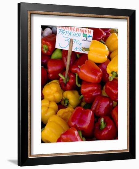 Produce at an Outdoor Market, Helsinki, Finland-Nancy & Steve Ross-Framed Photographic Print