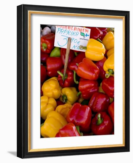 Produce at an Outdoor Market, Helsinki, Finland-Nancy & Steve Ross-Framed Photographic Print