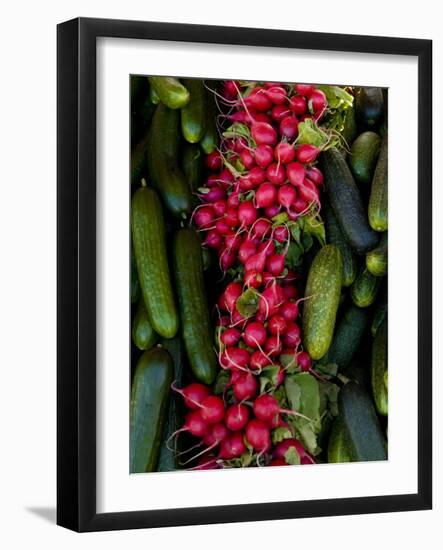 Produce at an Outdoor Market, Helsinki, Finland-Nancy & Steve Ross-Framed Photographic Print