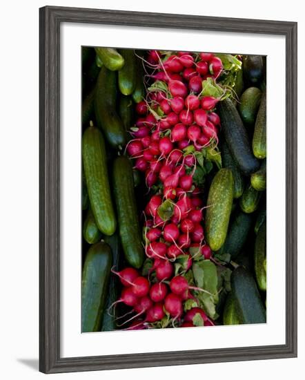 Produce at an Outdoor Market, Helsinki, Finland-Nancy & Steve Ross-Framed Photographic Print