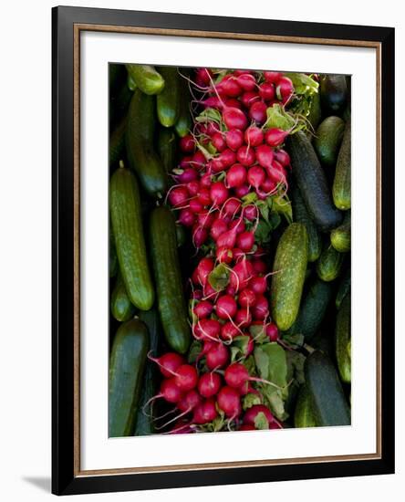 Produce at an Outdoor Market, Helsinki, Finland-Nancy & Steve Ross-Framed Photographic Print