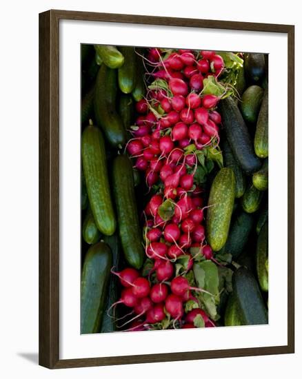 Produce at an Outdoor Market, Helsinki, Finland-Nancy & Steve Ross-Framed Photographic Print