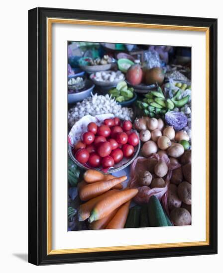 Produce for Sale in a Market in Hoi An, Vietnam-David H. Wells-Framed Photographic Print