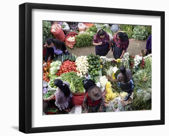 Produce Market, Chichicastenango, Guatemala, Central America-Wendy Connett-Framed Photographic Print