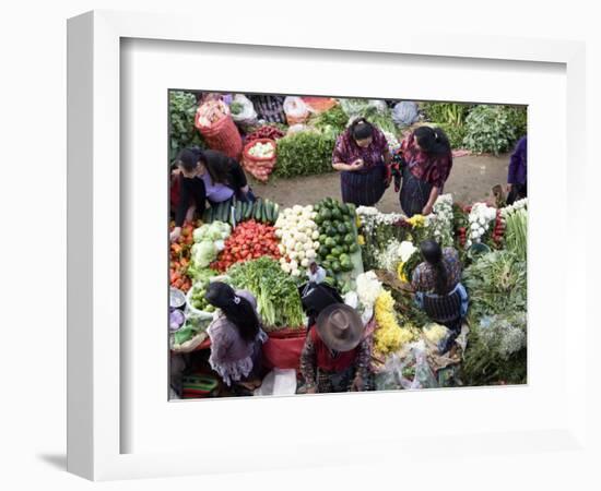 Produce Market, Chichicastenango, Guatemala, Central America-Wendy Connett-Framed Photographic Print