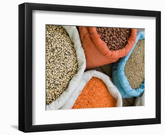 Produce Market, Ortygia Island, Syracuse, Sicily, Italy-Walter Bibikow-Framed Photographic Print