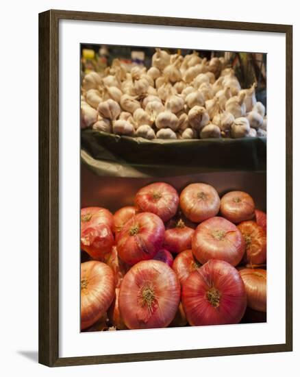 Produce, Ribera Market, Bilbao, Spain-Walter Bibikow-Framed Photographic Print