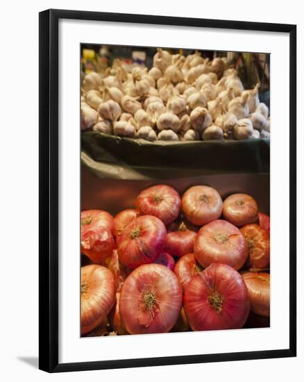 Produce, Ribera Market, Bilbao, Spain-Walter Bibikow-Framed Photographic Print