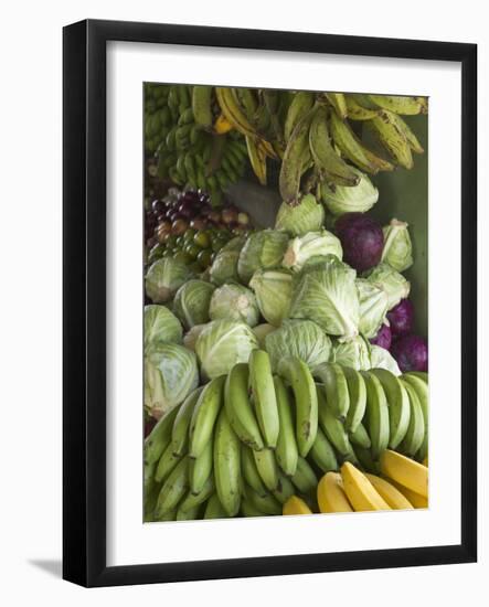 Produce Stall at the Saturday Market, San Ignacio, Belize-William Sutton-Framed Photographic Print